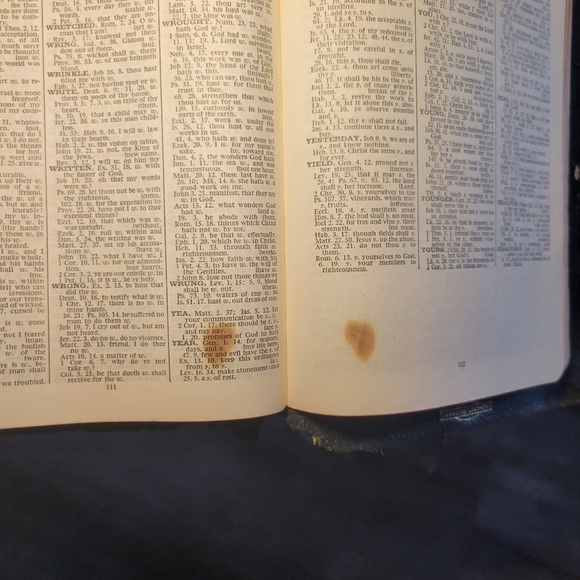 Holy Bible Concordance Collins Authorized KJV 1959 Black Leather Great‎ … - Picture 4 of 16